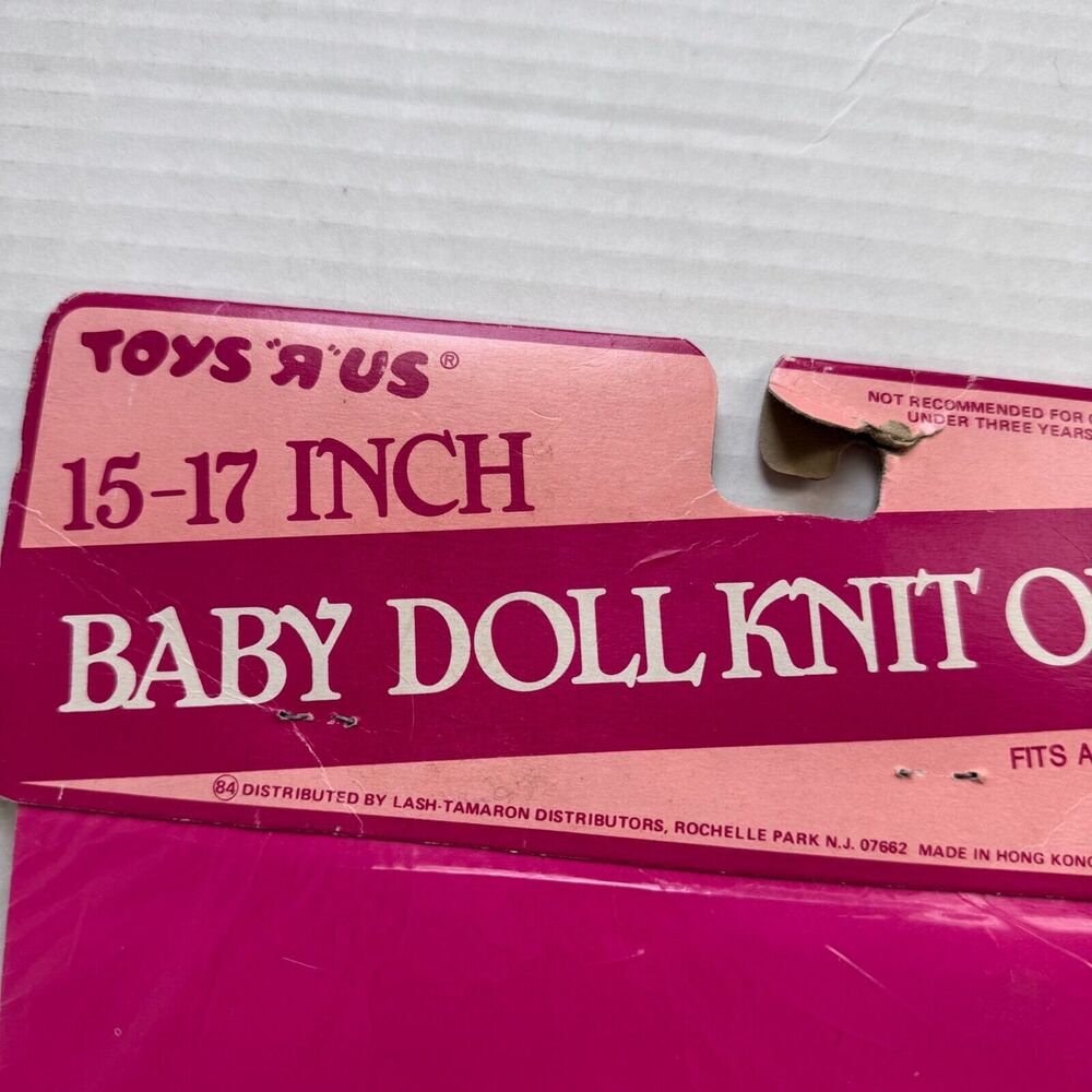 Vintage Doll Outfit 15-17 Inch Babydoll Sweater Top Pants Set Retro Toys R Us - Picture 5 of 6